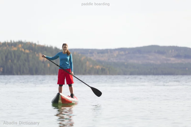 paddle boarding